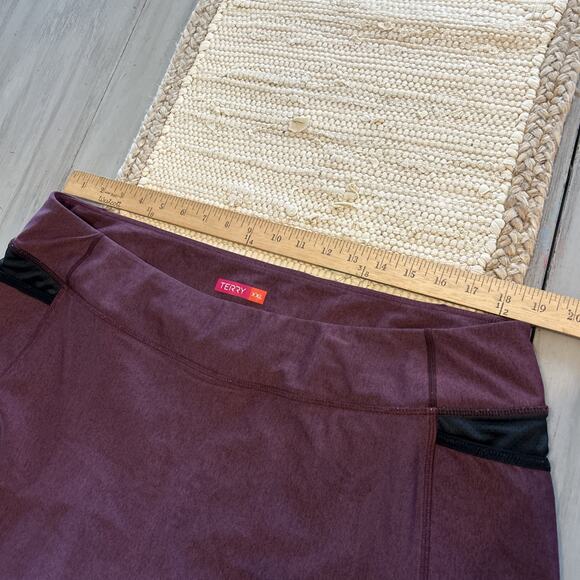 Terry Cycling Maroon Purple Black Fixie Skirt Skort w/ Slite Chamois Sz XXL - Picture 3 of 8